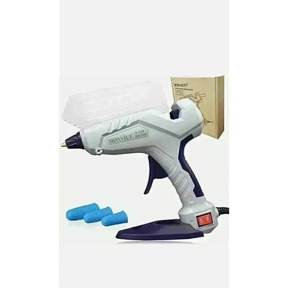 Hot Glue Gun Monvict Full Size Glue Gun 60/100W Base Stand Heavy Duty Melt Gl... - Picture 1 of 5